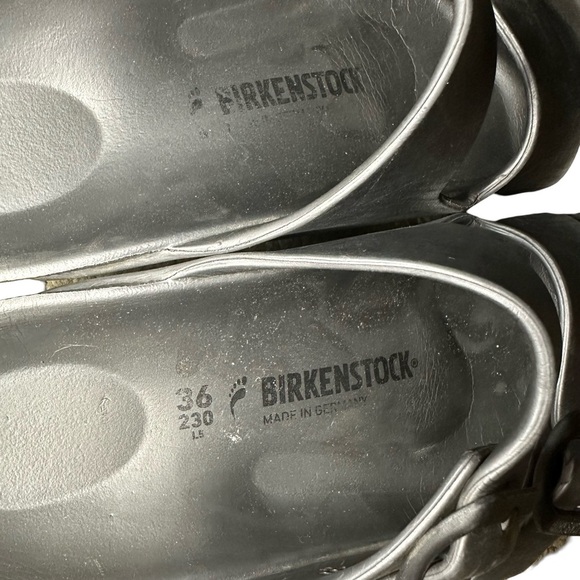 Birkenstock Eva Plastic Gray Two Strap Sandals Women’s Size 36 ~ 5/5.5 Arizonas - Picture 7 of 8